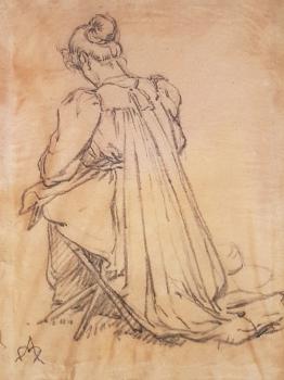 Lucie getekend door Auguste Morisot (1899)