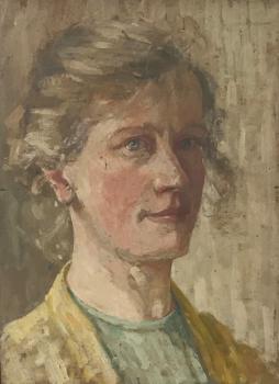 Zelfportret (ca. 1907) door Lucie van Dam van Isselt