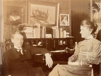 Lucie en Albert Plasschaert (ca. 1910-1915)