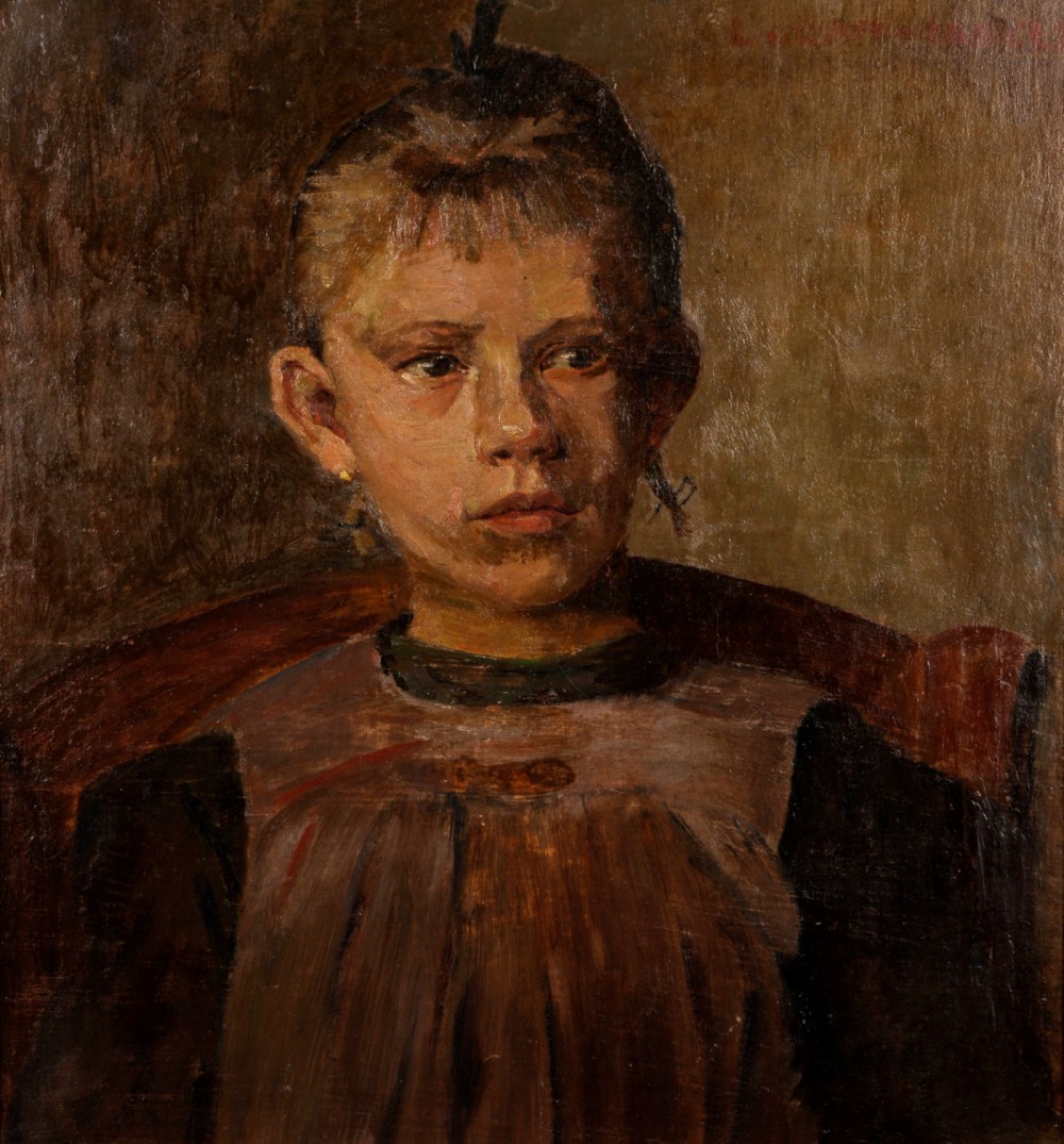 Portret HInke van de Hamme (1916-1917) door Lucie van Dam van Isselt