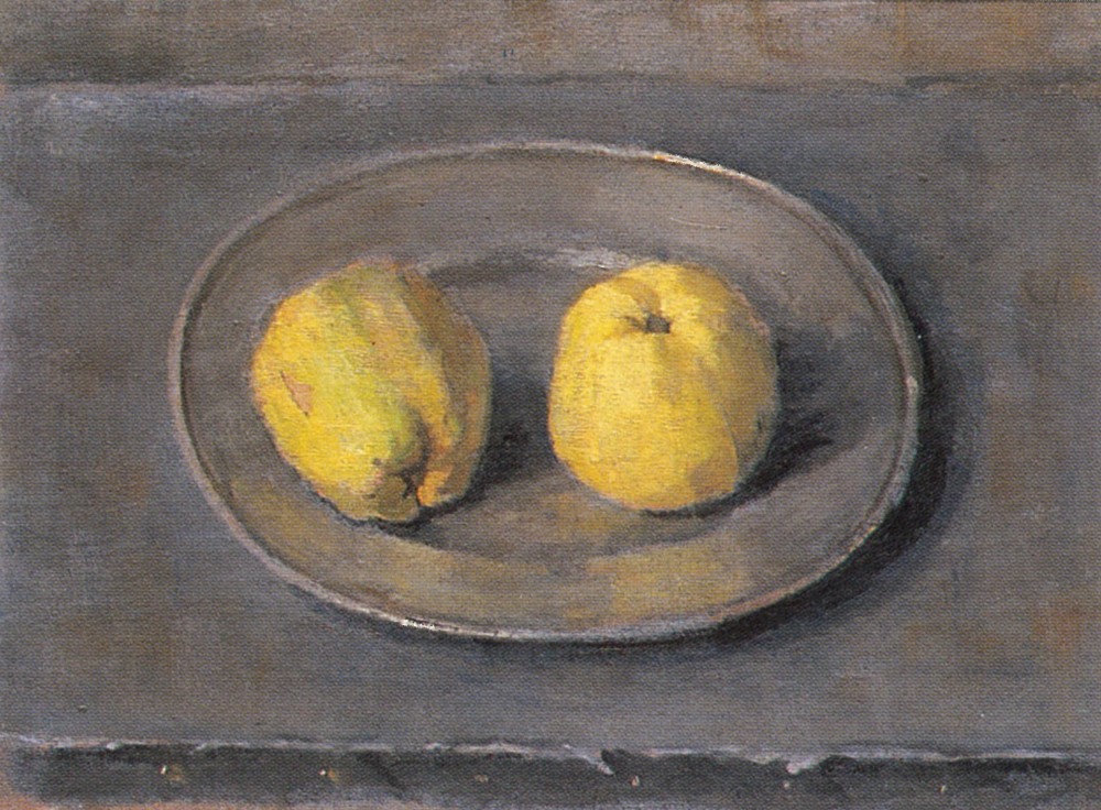 Appels op tinnen schaal (ca. 1936-1937) door Lucie van Dam van Isselt
