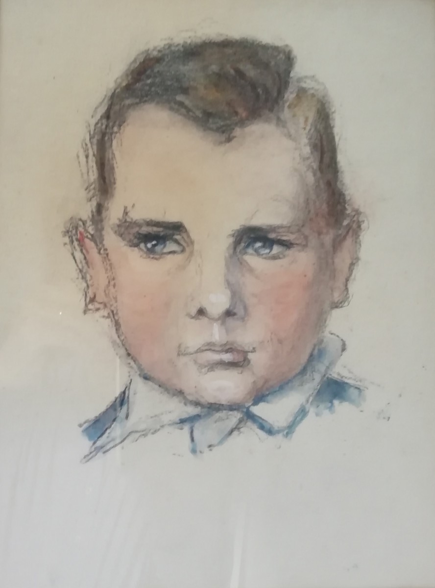 Portret van Cornelis Jacob van Zon (1943) door Lucie van Dam van Isselt