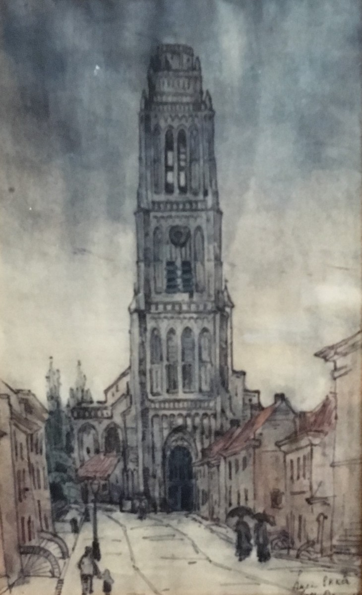 Toren van Zaltbommel door Lucie van Dam van Isselt
