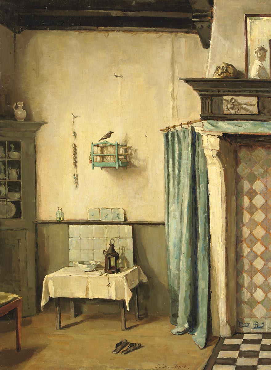Mijn atelier te Veere (ca. 1935) door Lucie van Dam van Isselt
