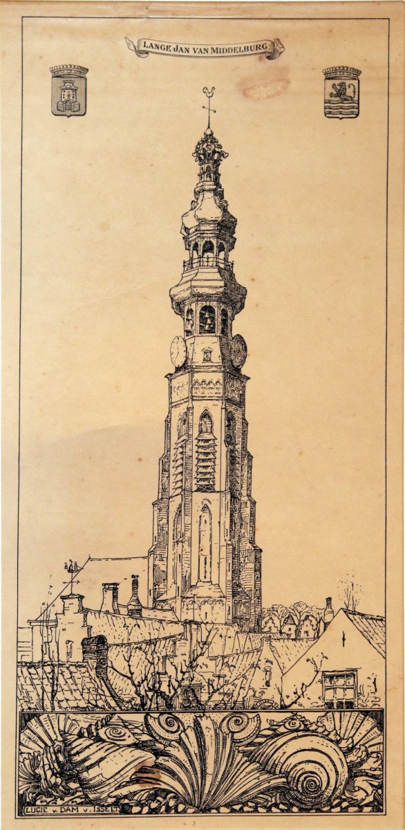 Lange Jan van Middelburg (ca. 1925) door Lucie van Dam van Isselt