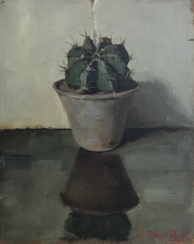Cactusplantje door Lucie van Dam van Isselt