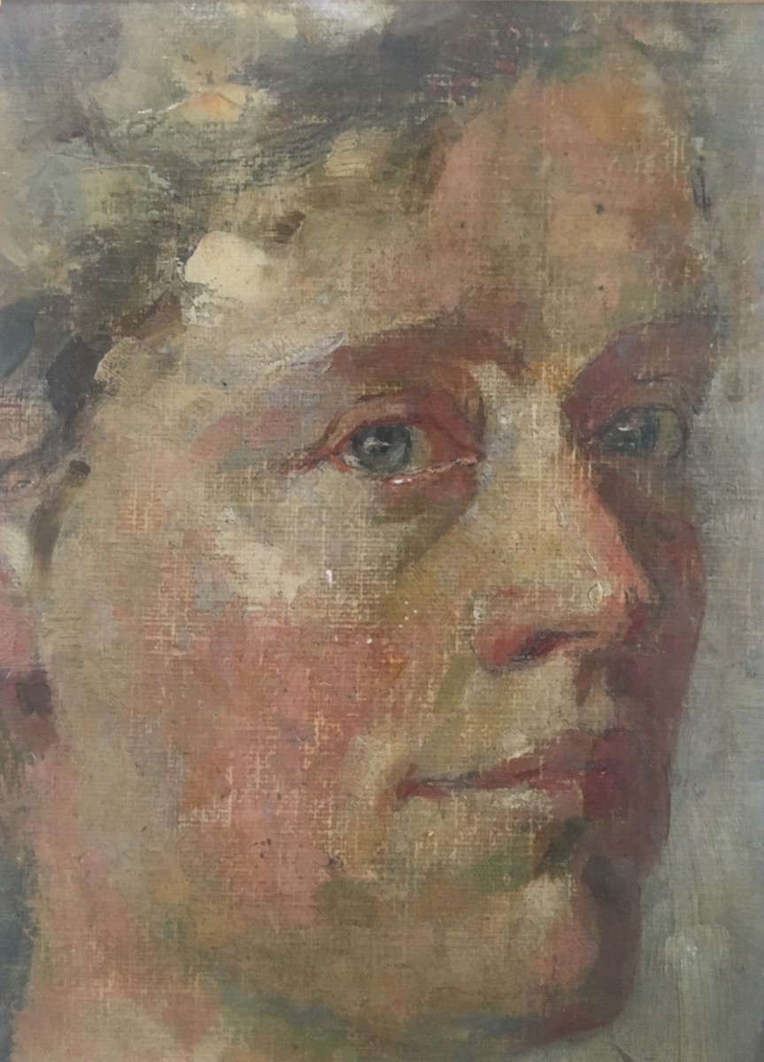 Zelfportret (1907) door Lucie van Dam van Isselt