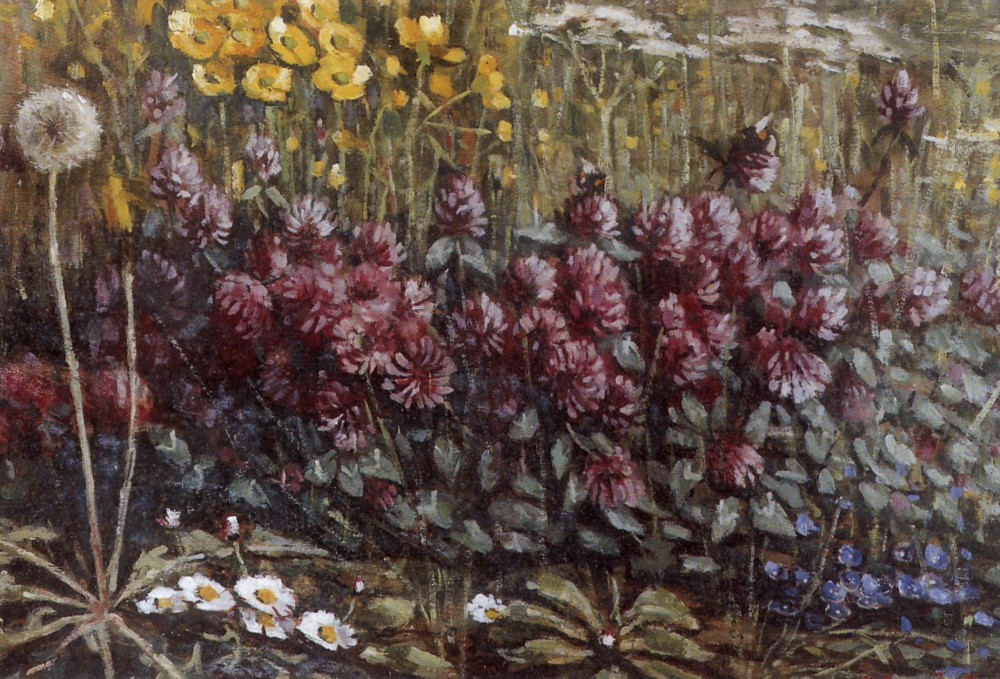 Weidebloemen (1918) door Lucie van Dam van Isselt