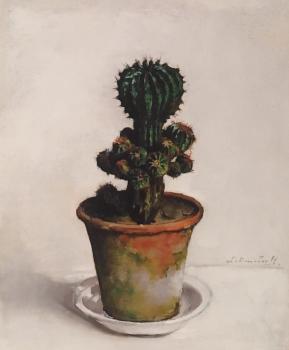 Cactus (ca. 1920) door Lucie van Dam van Isselt