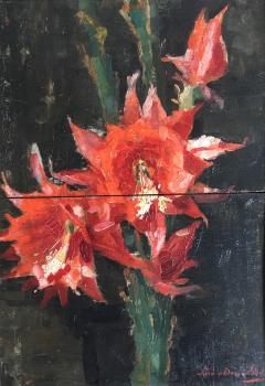Bloeiende cactus door Lucie van Dam van Isselt