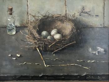 Vogelnestje (1945) door Lucie van Dam van Isselt