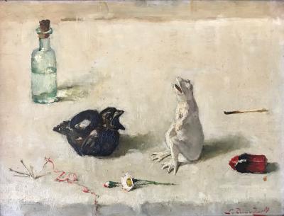 De kikker en de spreeuw (ca. 1978-1938) door Lucie van Dam van Isselt
