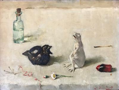 De kikker en de spreeuw (ca. 1937-1938) door Lucie van Dam van Isselt