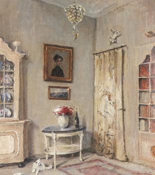 Interieur (1938-1939) door Lucie van Dam van Isselt