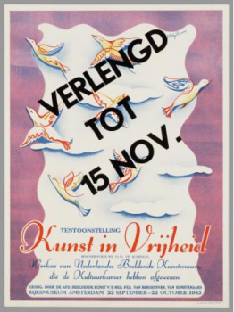 Affiche Kunst in Vrijheid Rijksmuseum 1945