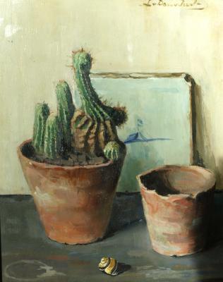 Cactus (ca. 1930-1935) door Lucie van Dam van Isselt