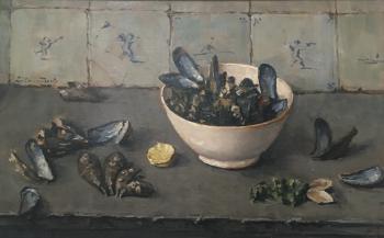 Mosselen (1942) door Lucie van Dam van Isselt