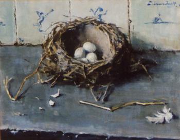 Vogelnestje door Lucie van Dam van Isselt