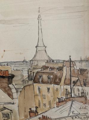 Paris (1934) door Lucie van Dam van Isselt