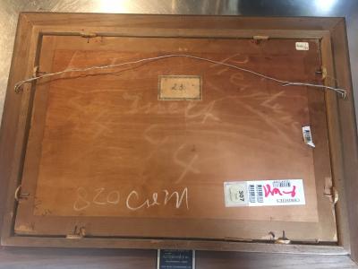 Walnoten op een tinnen bord az door Lucie van Dam van Isselt