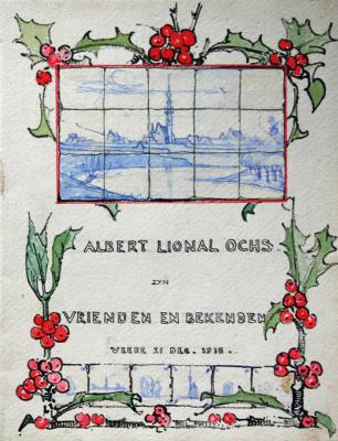 Gastenboek Schotse Huizen (1918) door Lucie van Dam van Isselt