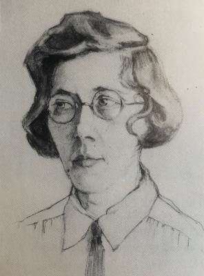 Portret Jozina Contant (1932) door Lucie van Dam van Isselt