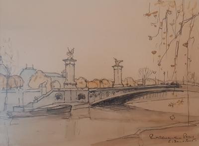 Pont Alexandre Parijs door Lucie van Dam van Isselt