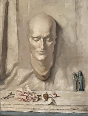 Het dodenmasker van Napoleon (ca. 1925) door Lucie van Dam van Isselt
