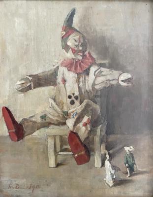 Speelgoed clown door Lucie van Dam van Isselt
