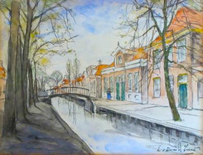 Sint Annaparochie door Lucie van Dam van Isselt