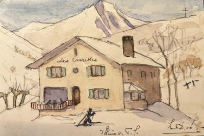 Het huis van T.J. in Valloire (1937) door Lucie van Dam van Isselt