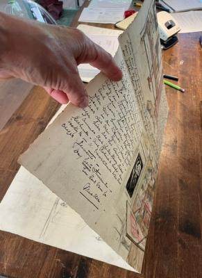 Brief aan Evert gevouwen (1920) door Lucie van Dam van Isselt