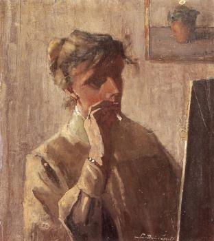 Zelfportret (ca. 1909) door Lucie van Dam van Isselt